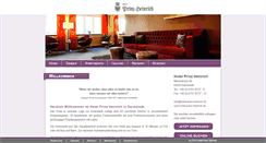 Desktop Screenshot of hotel-prinz-heinrich.de